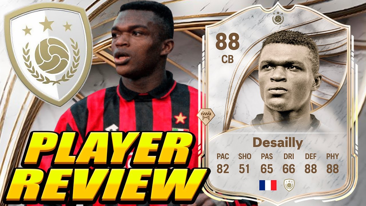 88 Desailly Player Review! Icon Desailly Review! 88 Marcel Desailly Review - EA FC 26 Ultimate Team