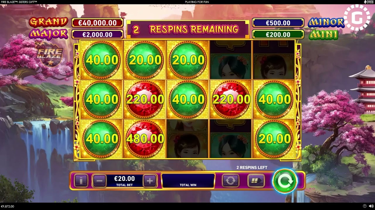 Fire Blaze: Sisters Gift by Rarestone Gaming Slot Features | GamblerID