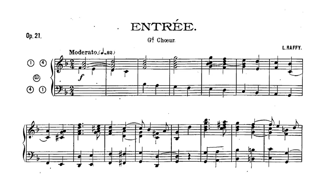 Louis Raffy - Entr&eacute;e, Op.21