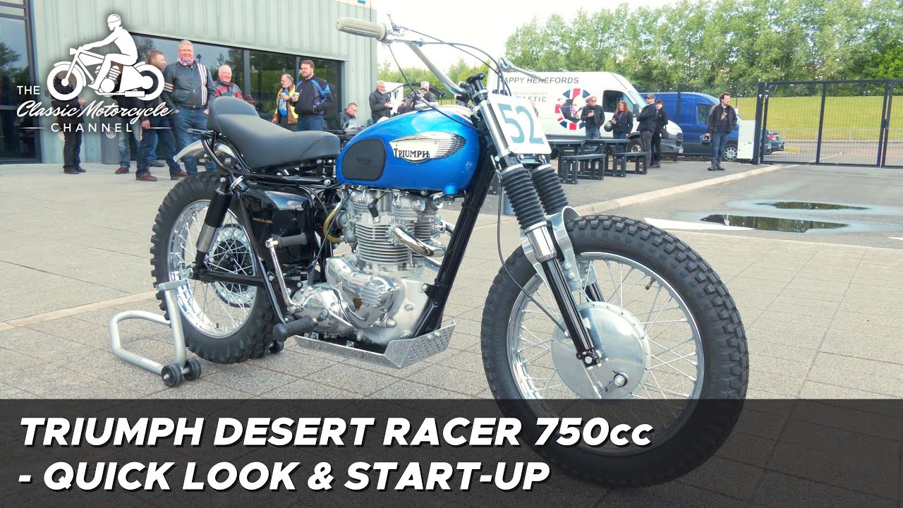 Triumph TR6SC 750cc Desert Racer 1963 года — быстрый осмотр и запуск