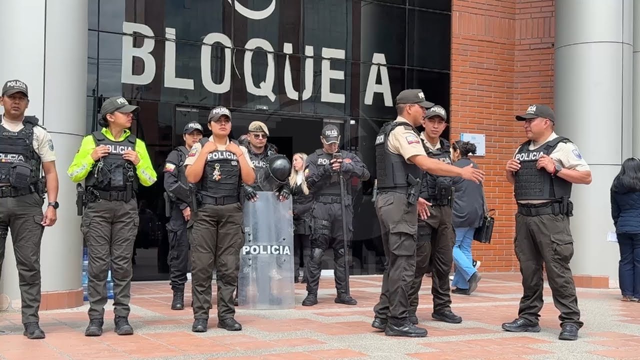 Falsa alarma por supuesto atentado movilizó a la Policía en unidades judiciales de Cuenca