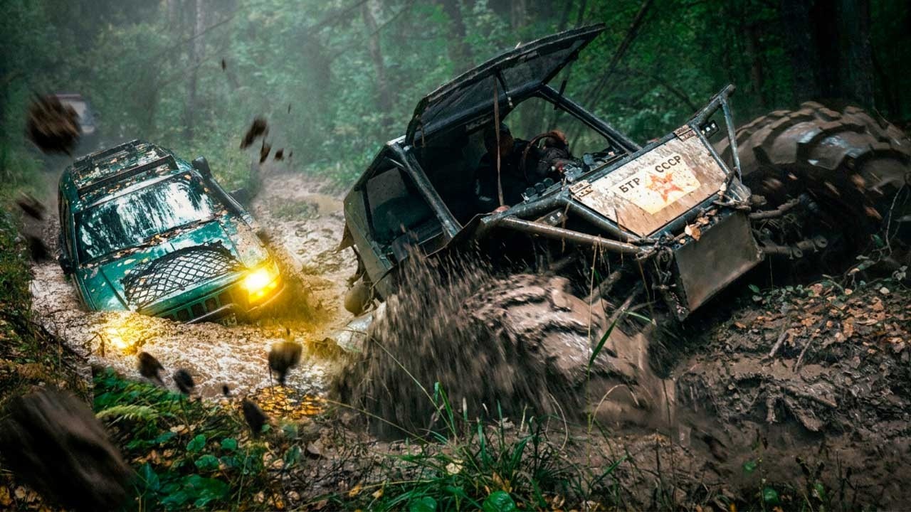 РУБИЛОВО В КОЛЕЕ! Смогут ли УАЗ и Jeep на 45