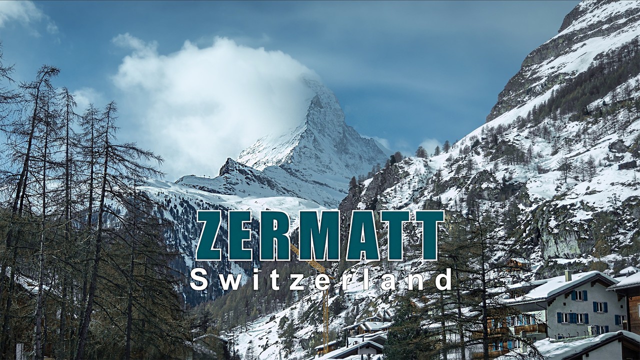 Charming Streets of Zermatt Swiss Village Walk