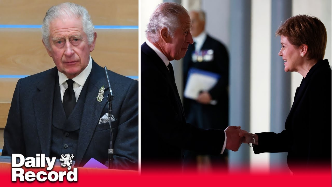 Nicola Sturgeon pays tribute to the Queen as King Charles visits Scottish Parliament
