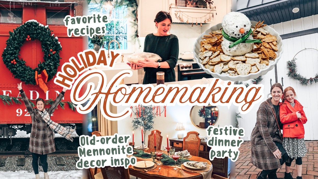 HOLIDAY HOMEMAKING: festive dinner party, batch gifts, board party + favorite recipes | VLOGMAS 2025