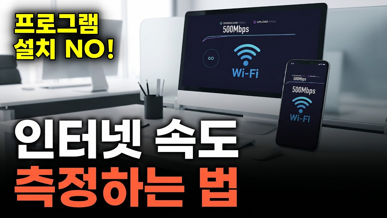 인터넷 속도 측정하는 법 (유선/무선)