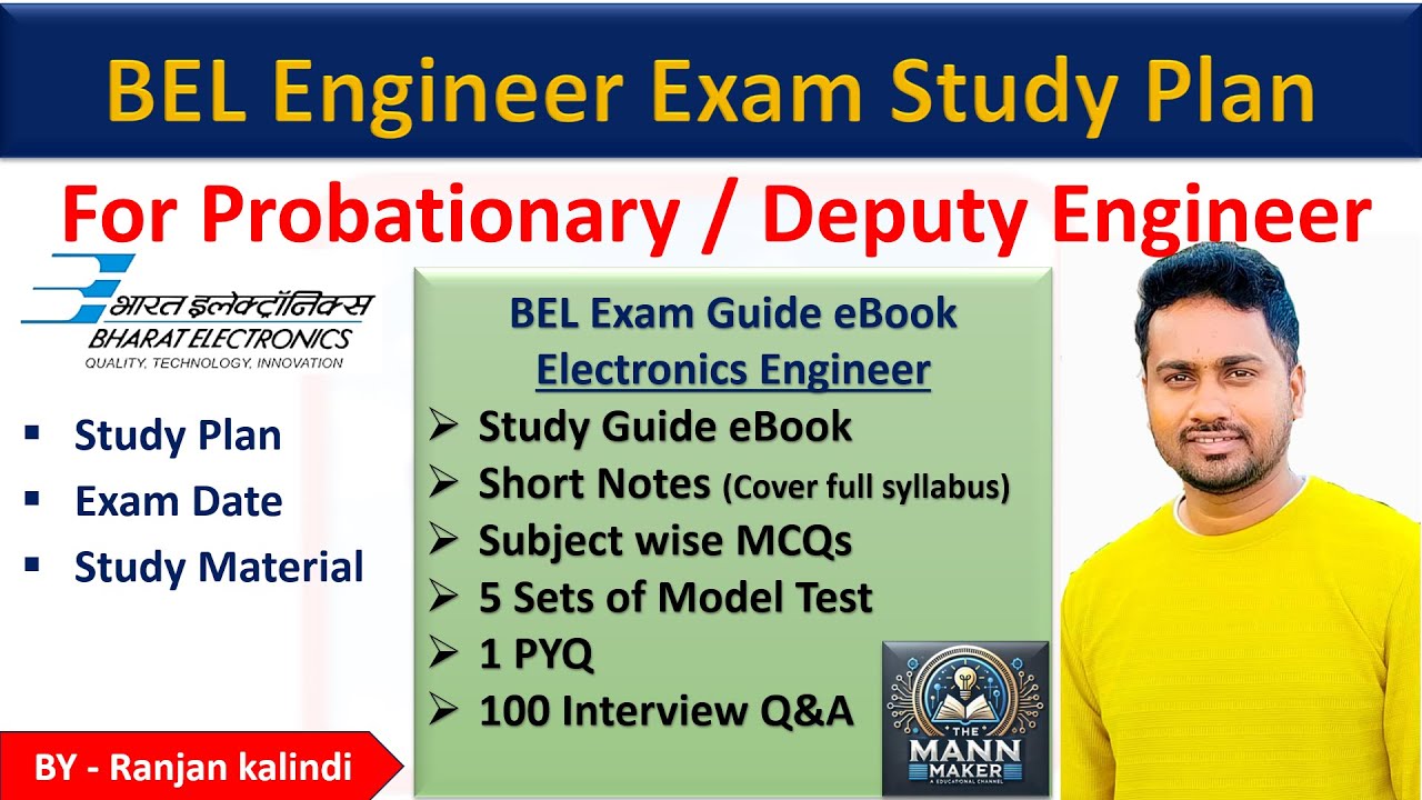 BEL Exam Guide eBook For Probationary Engineer | Deputy Engineer | BEL Exam Preparation | Short Note