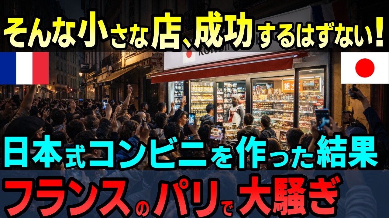 【海外の反応】「そんな小さな店が成功するはずがない」フランスのパリに日本式コンビニを作った結果…街が大騒ぎに