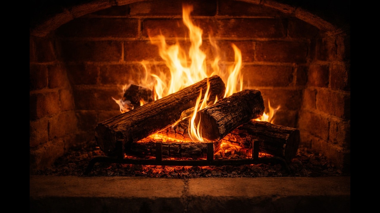 Real Fireplace LIVE 4K — Cozy Fire Ambience for Relaxing & Focus