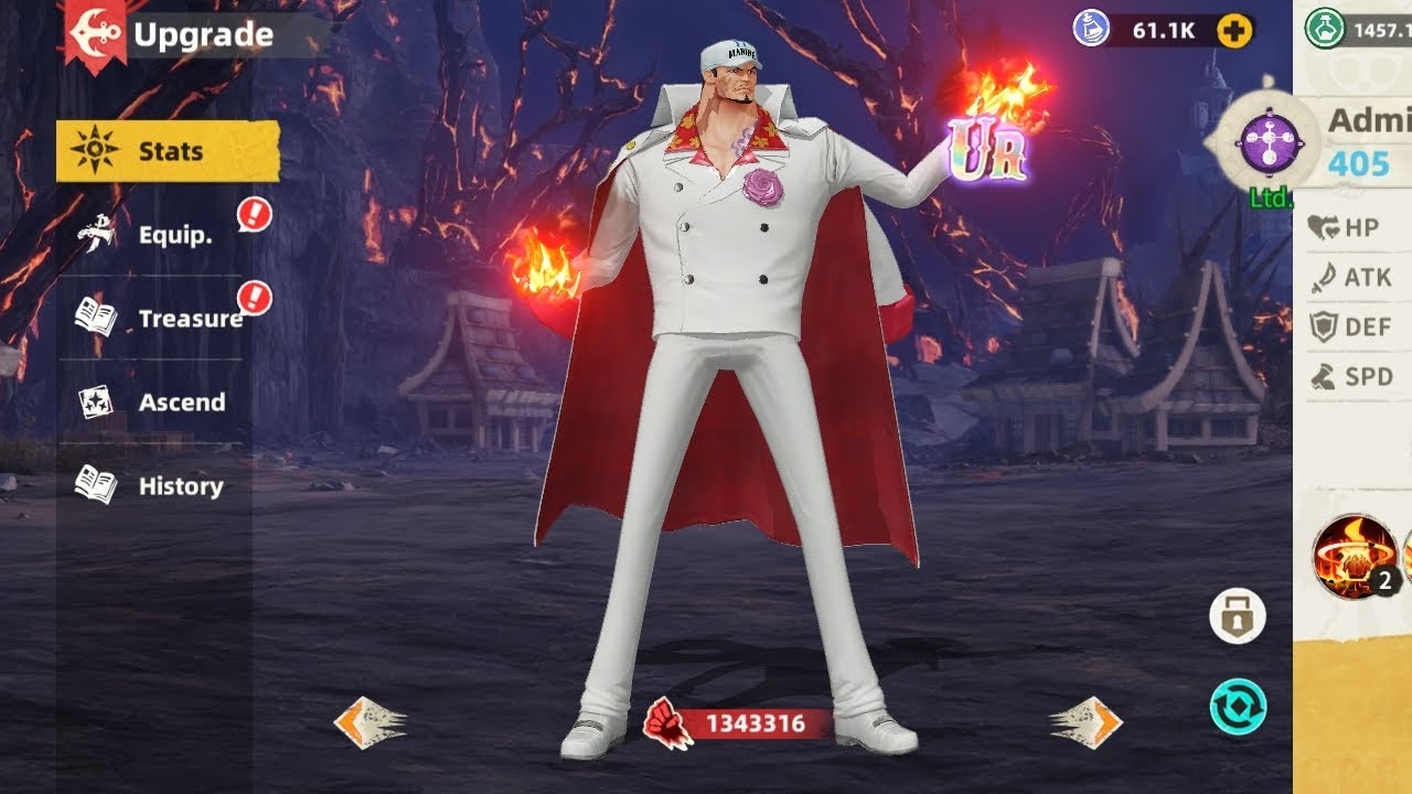 Admiral Akainu Max Treasure 🥳- One Piece Sailing Tresure
