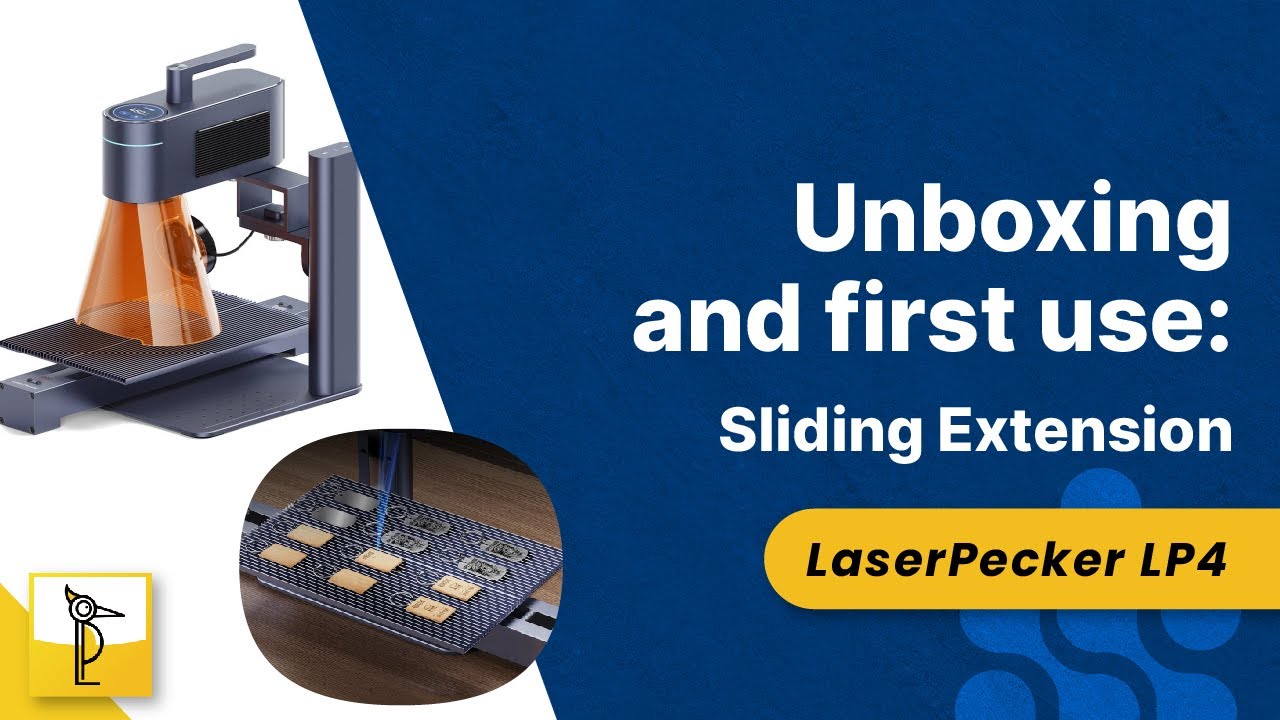 Unboxing and first use of the sliding extension for the LaserPecker LP4