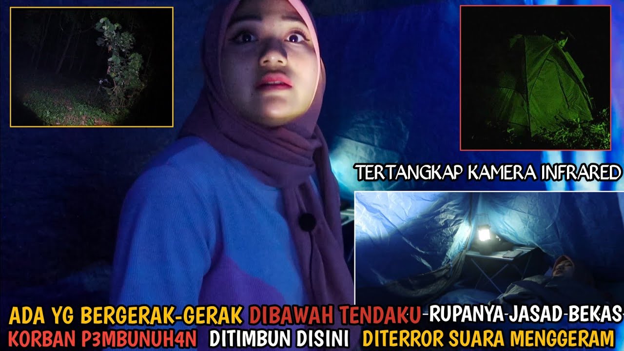 SOLO CAMPING HORROR : TERNYATA KUBURAN BEKAS J4S4D K0RB4N KAMPAK BERADA TEPAT  DIBAWAH TENDAKU ‼️