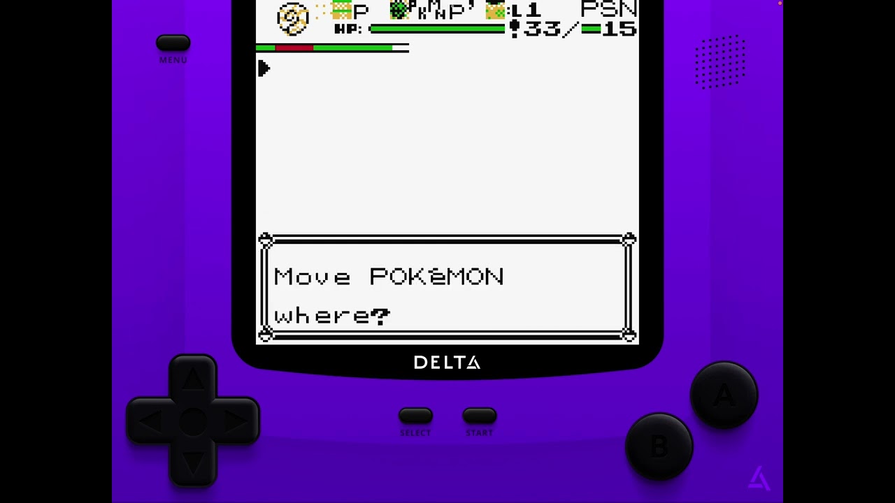 Corrupted pokemon menu with weird glitchmons