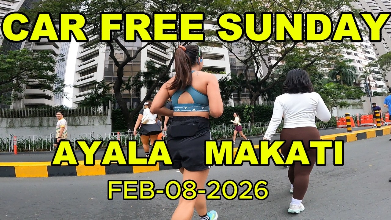 Cycling, Running and Walking/Feb-08-2026/ Car free Sunday/ Ayala Ave. Makati City
