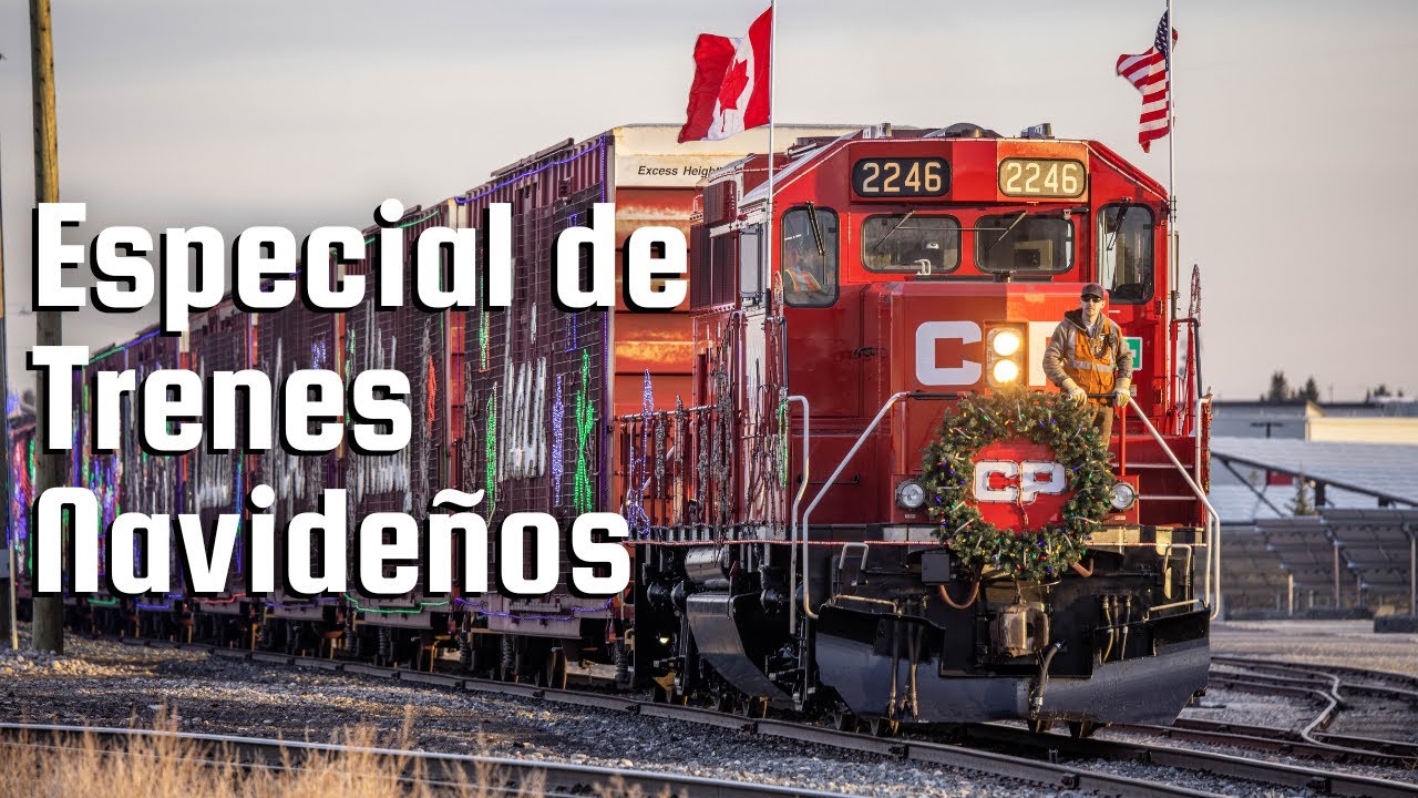 Especial de Navidad: Los trenes navideños reales que circulan en México, Estados Unidos y Canadá.