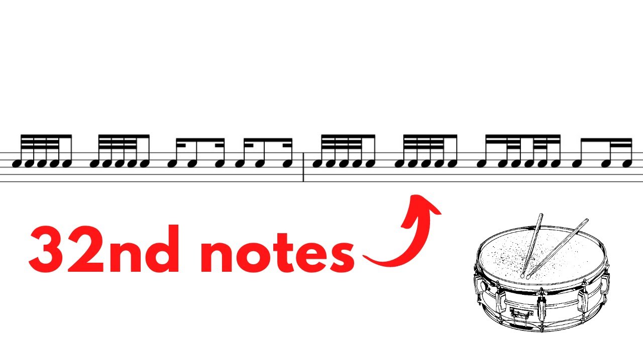 Snare 32nd notes | INTERACTIVE Sight Reading Exercise