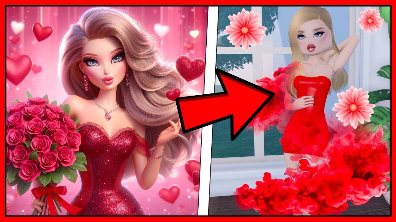 ❤️ TEK RENK KIRMIZI ROBLOX DRESS TO IMPRESS | KÜBRA NİSA