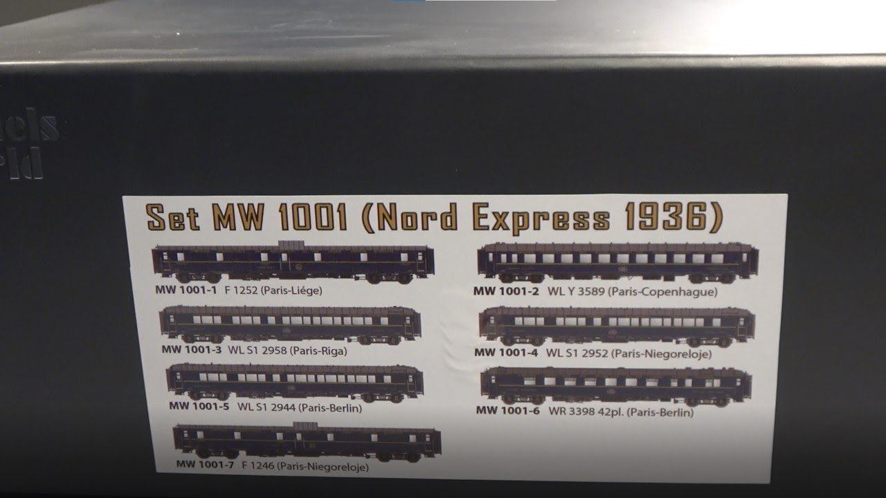 Unboxing the Models World MW1001 H0 Nord Express set with 7 CIWL cars from LS Models