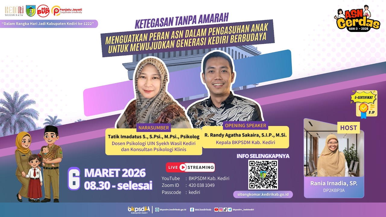 [SERI 3] KETEGASAN TANPA AMARAH: PERAN ASN DALAM PENGASUHAN ANAK MENUJU GENERASI KEDIRI BERBUDAYA