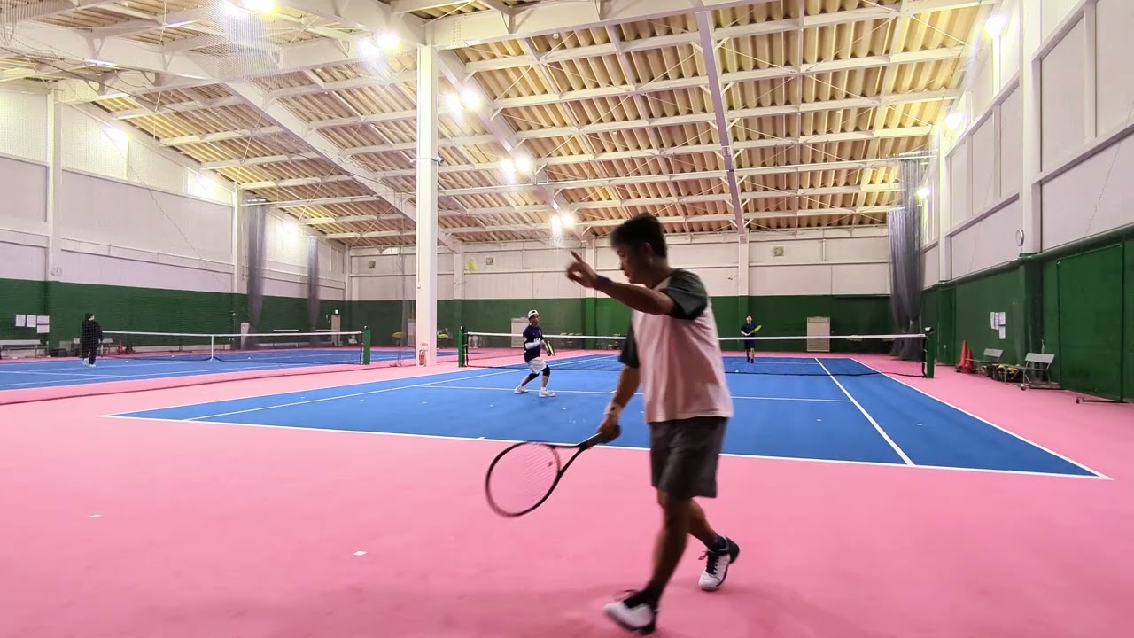 2027/2/22 お試しフォアで男ダブ３試合目🎾
