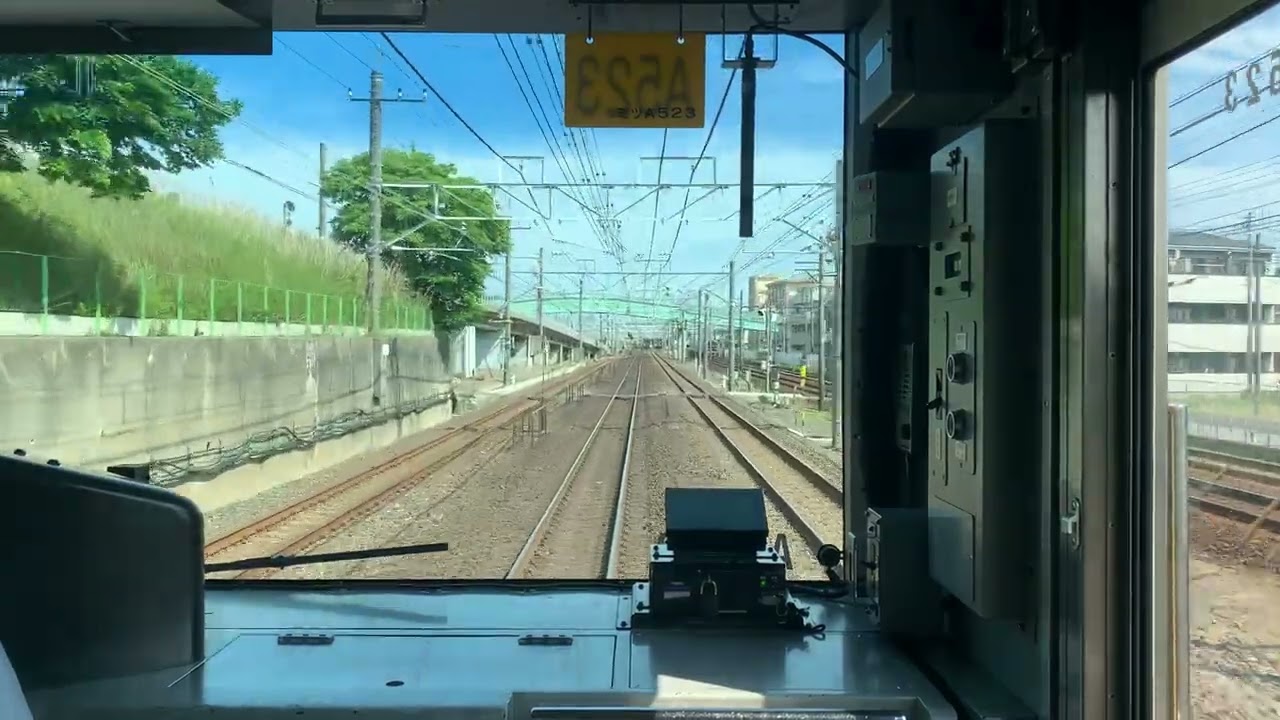 [前面展望]JR中央・総武線（各駅停車）幕張本郷駅から幕張駅