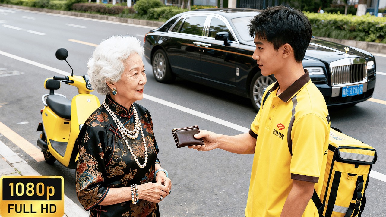 Delivery guy bullied by everyone helps an old lady being robbed. She turns out to be the richest！