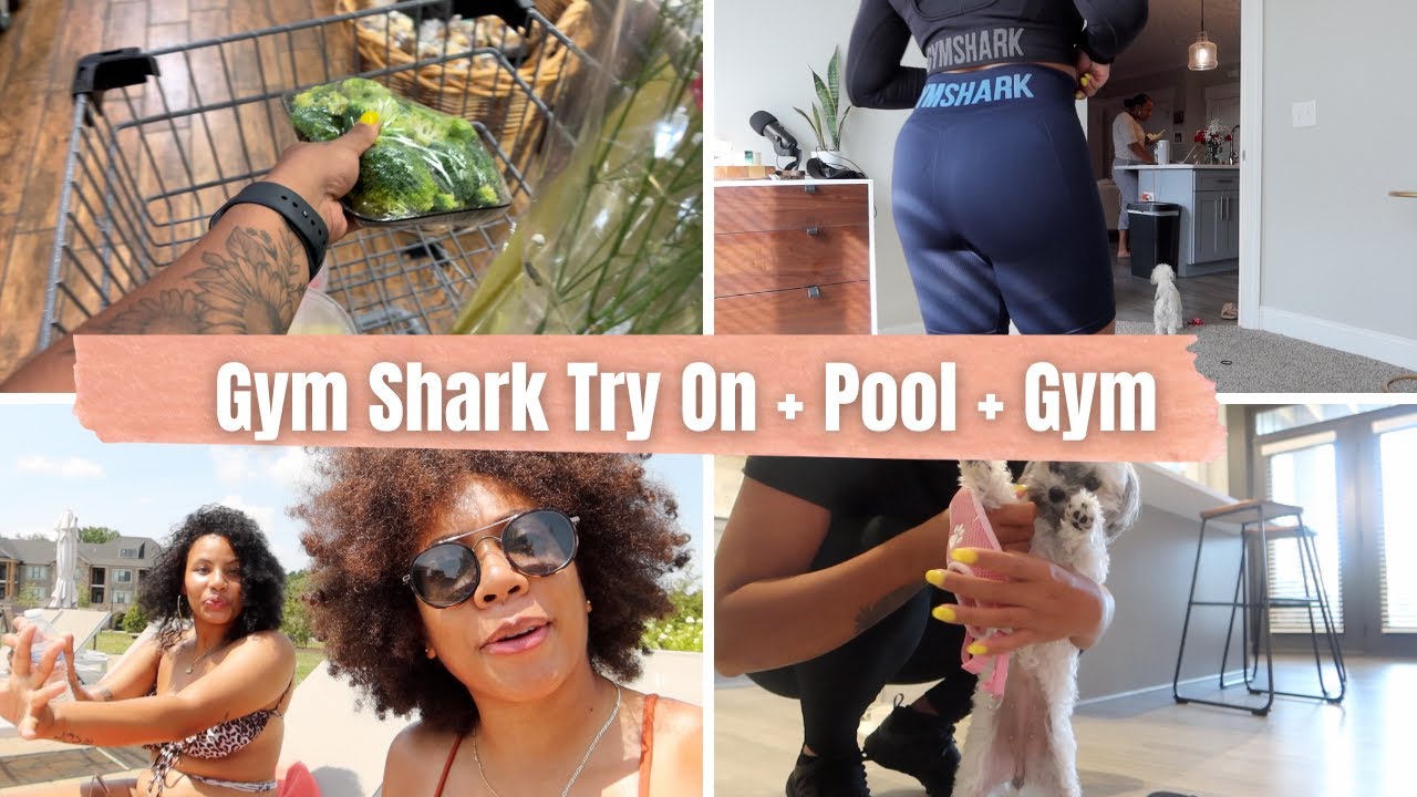 ✨ Gymshark Try On + Pool + Grocery Shopping + Gym | Faceovermatter