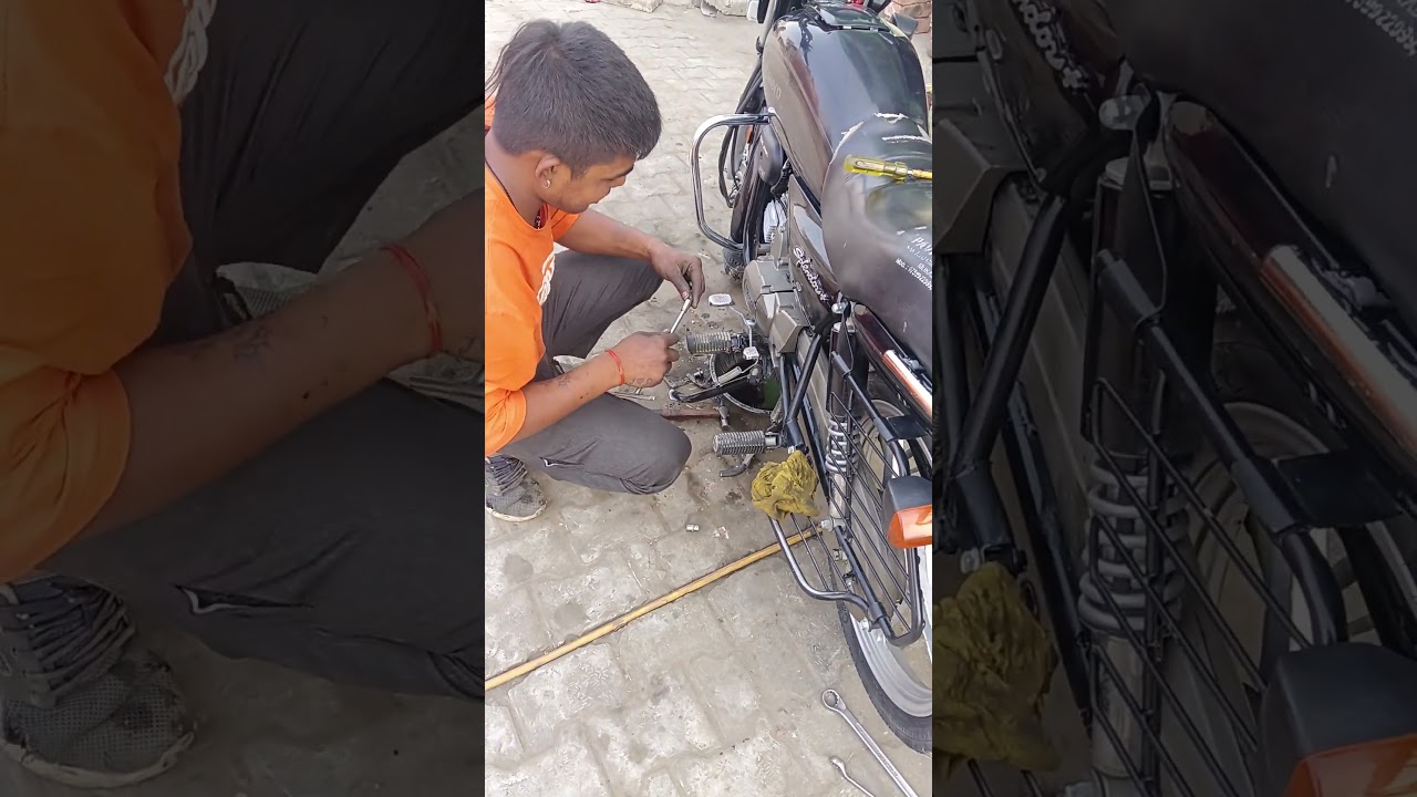 jogesh55 🙏🙏🙏👍👍 स्प्लेंडर मोटरसाइकिल की सर्विस हो रही है