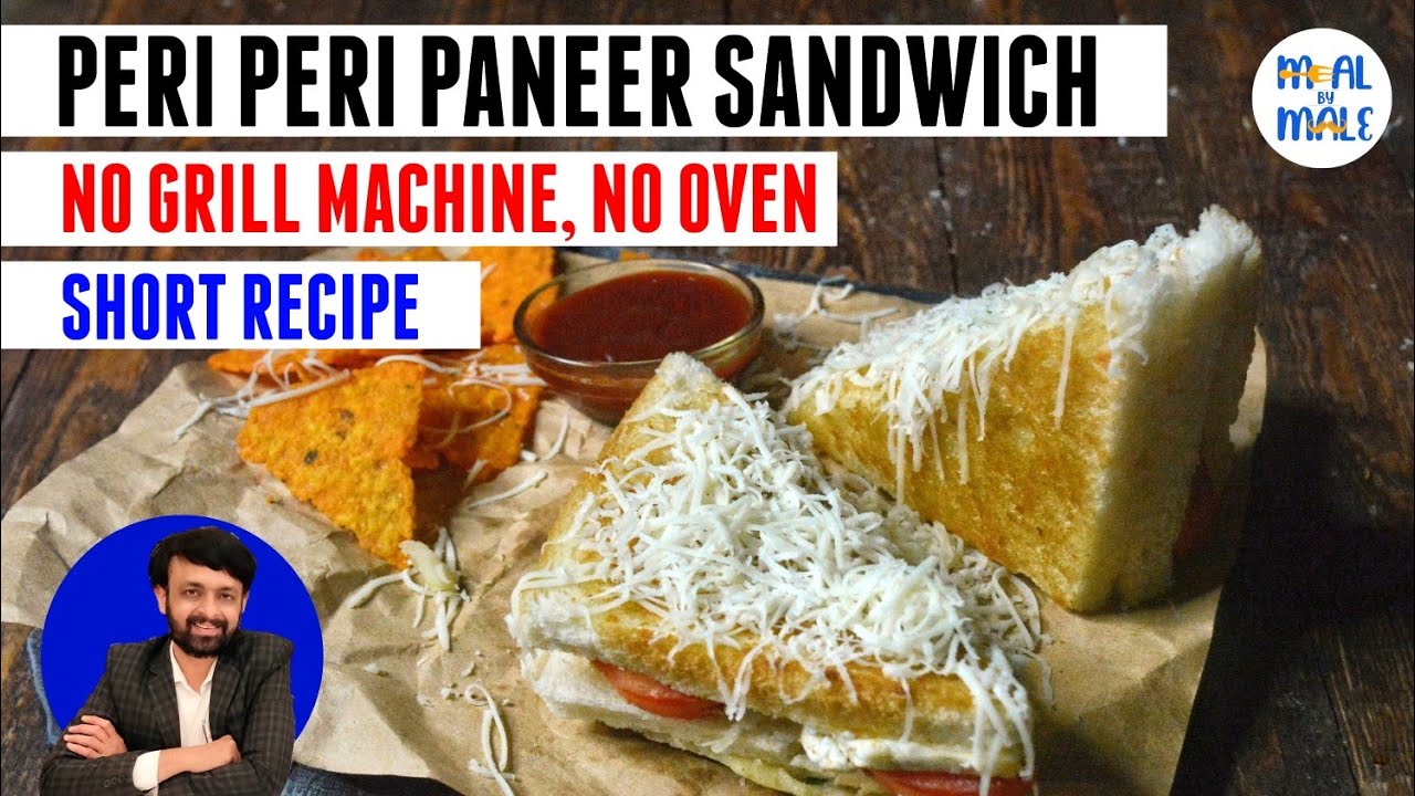 Sandwich Recipe | Peri Peri Paneer Sandwich | Street Style Sandwich | No Grill Machine, Oven सैंडविच