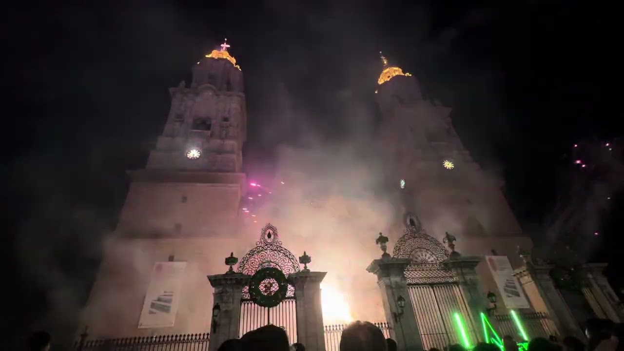 Encendido de la catedral de Morelia 29/11/2025.