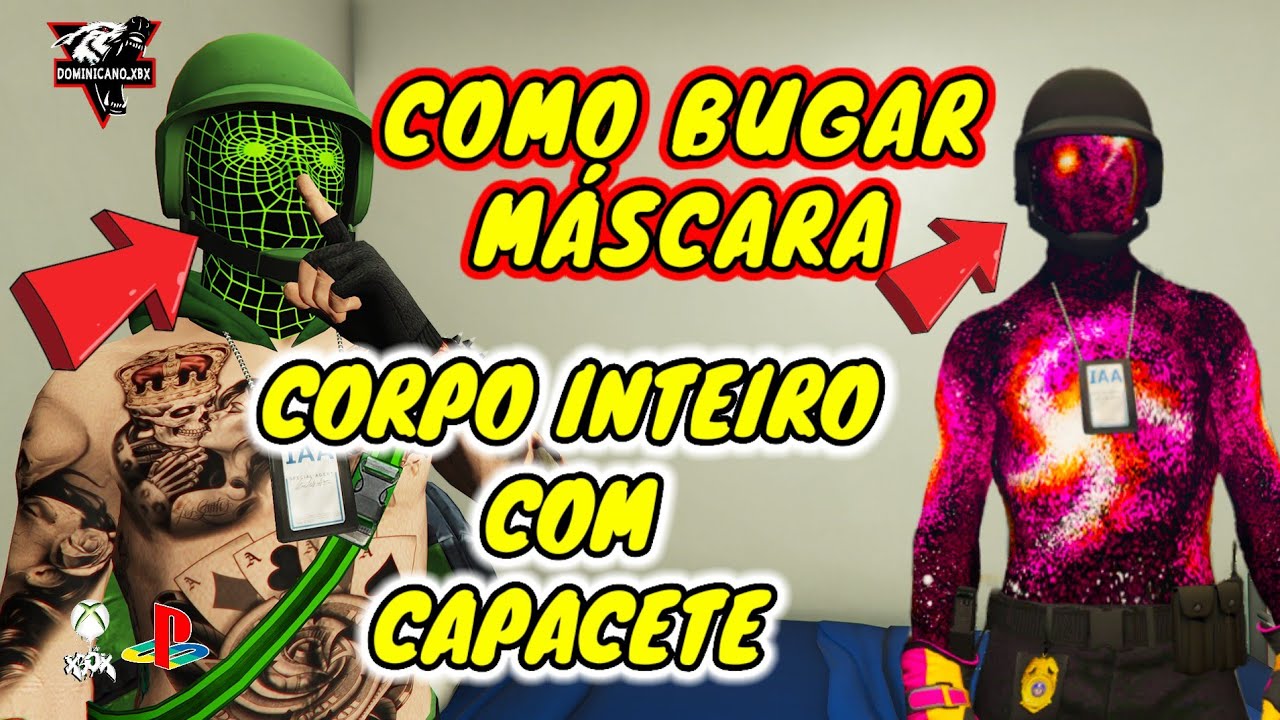 GTA 5 online: COMO BUGAR CAPACETE COM MASCARA DE CORPO INTEIRO 💥😎