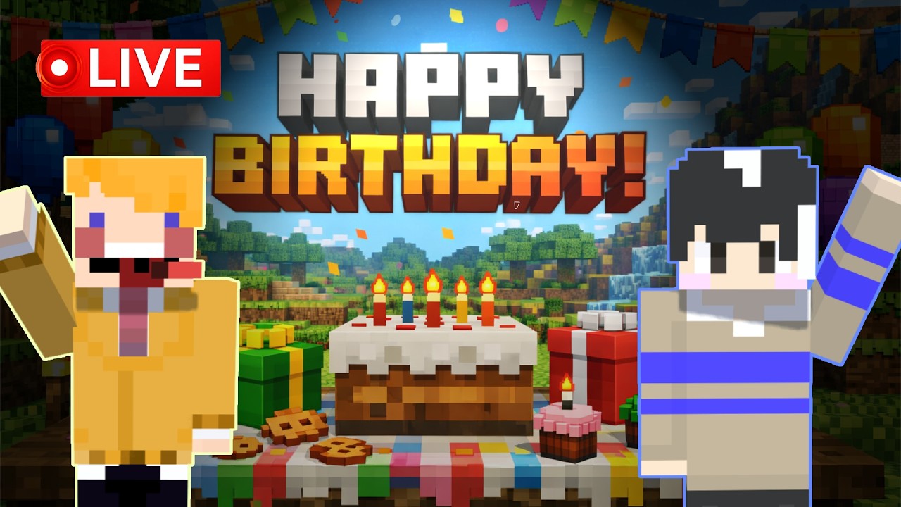 【ちるま誕生日！】ぼくねむ式マイクラトライアスロン！鉄千　ホットな観光地　エンドラ討伐　全部クリアするまで終われません配信！