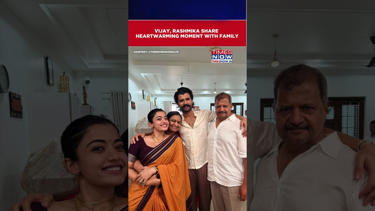 Vijay, Rashmika Celebrate One Year Of Scholarship Initiative Success With Family #shorts