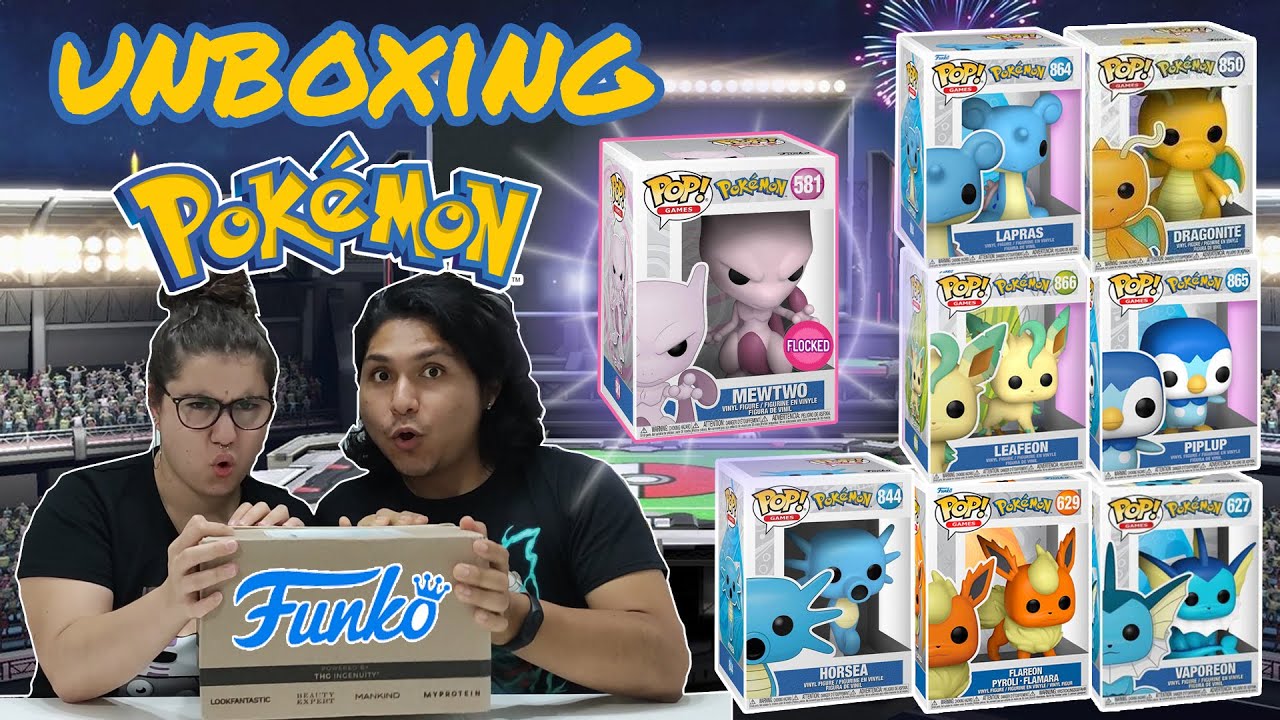 🧐¿Valen la pena?🤯 [NUEVOS] Funko Pop Pokemon MewTwo Flocked | Funko Pop Dragonite | Funko Leafeon...