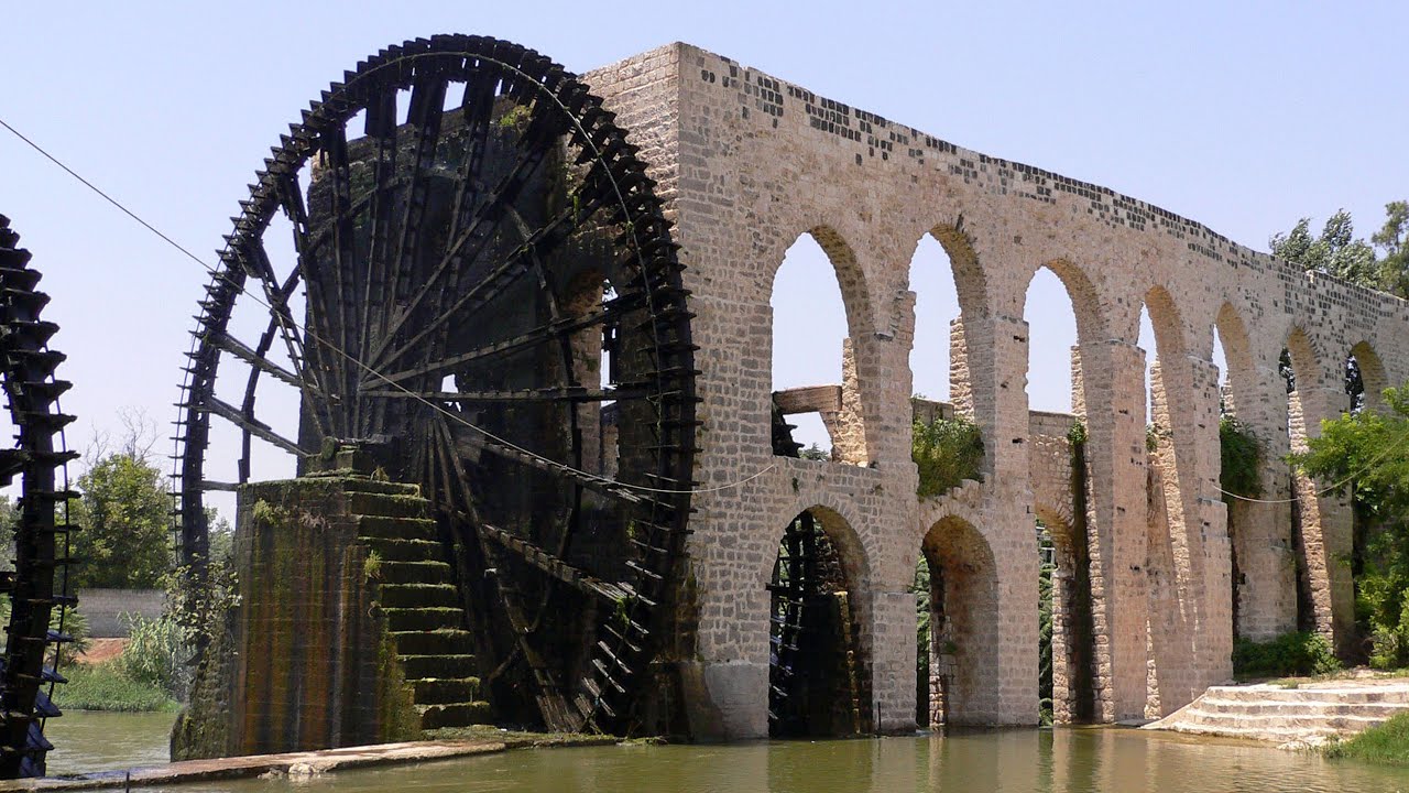 Syria 2005 - Hama - water wheel 