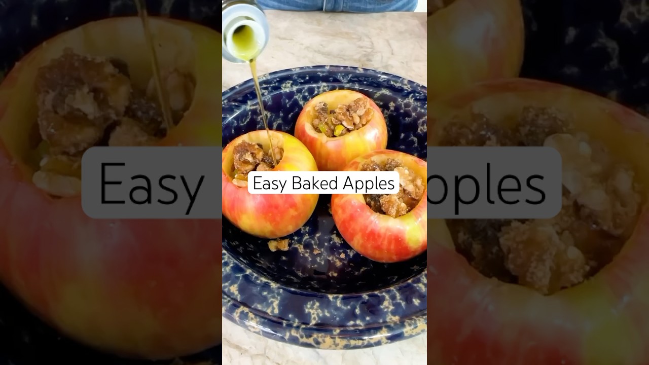EASY Baked Apples #bakedapples #apples #applerecipe #dessert