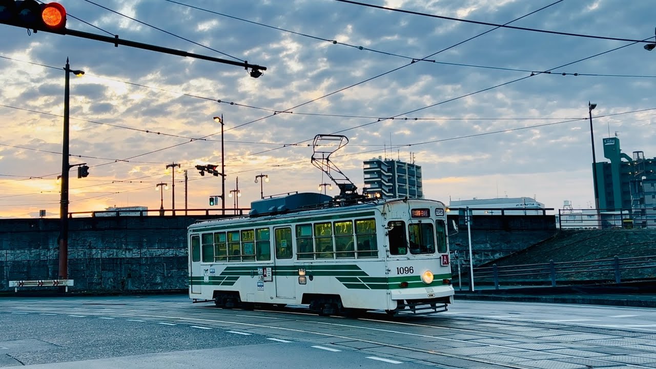 【4K】熊本駅から中心市街地まで歩く-熊本市電A系統に沿って-Kumamoto,Japan