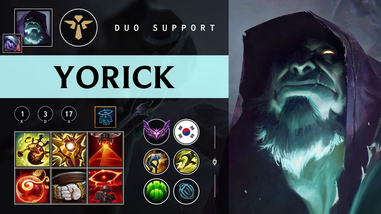 Yorick Support vs Poppy - KR Master Patch 26.06