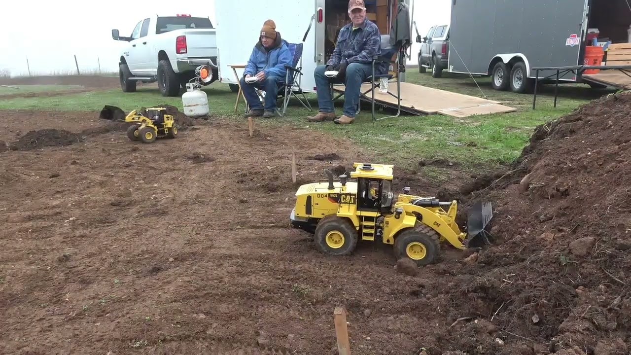 Day 6 of the track build. XD Loaders working hard..