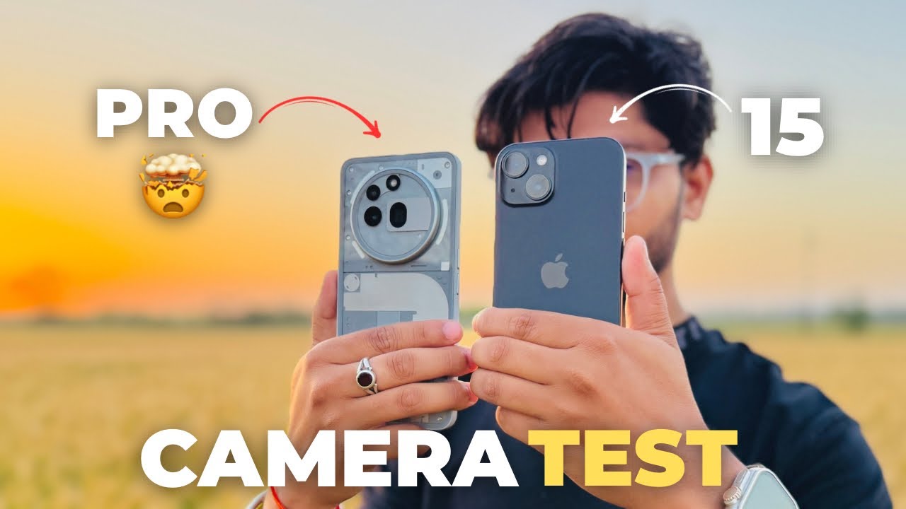 Nothing phone 3a pro vs iPhone 15 camera test 🔥 | devhr71