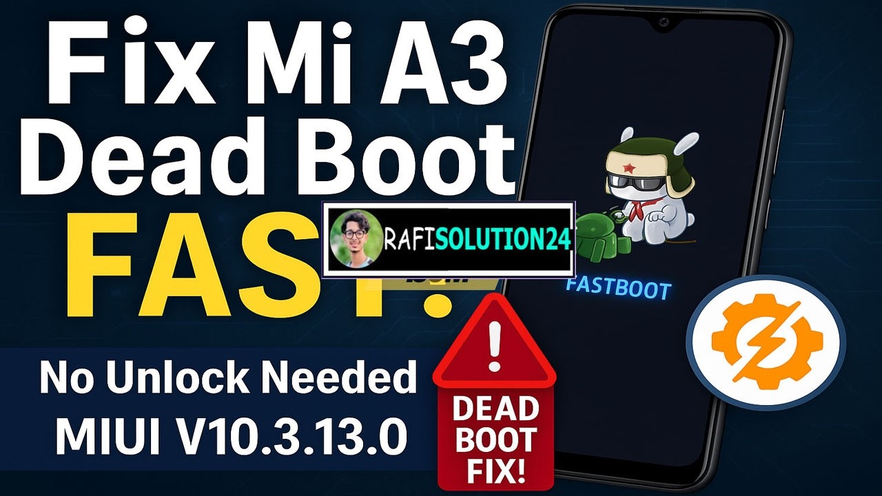 Bootloader Lock Working 100% How to Repair Dead Boot on Mi A3