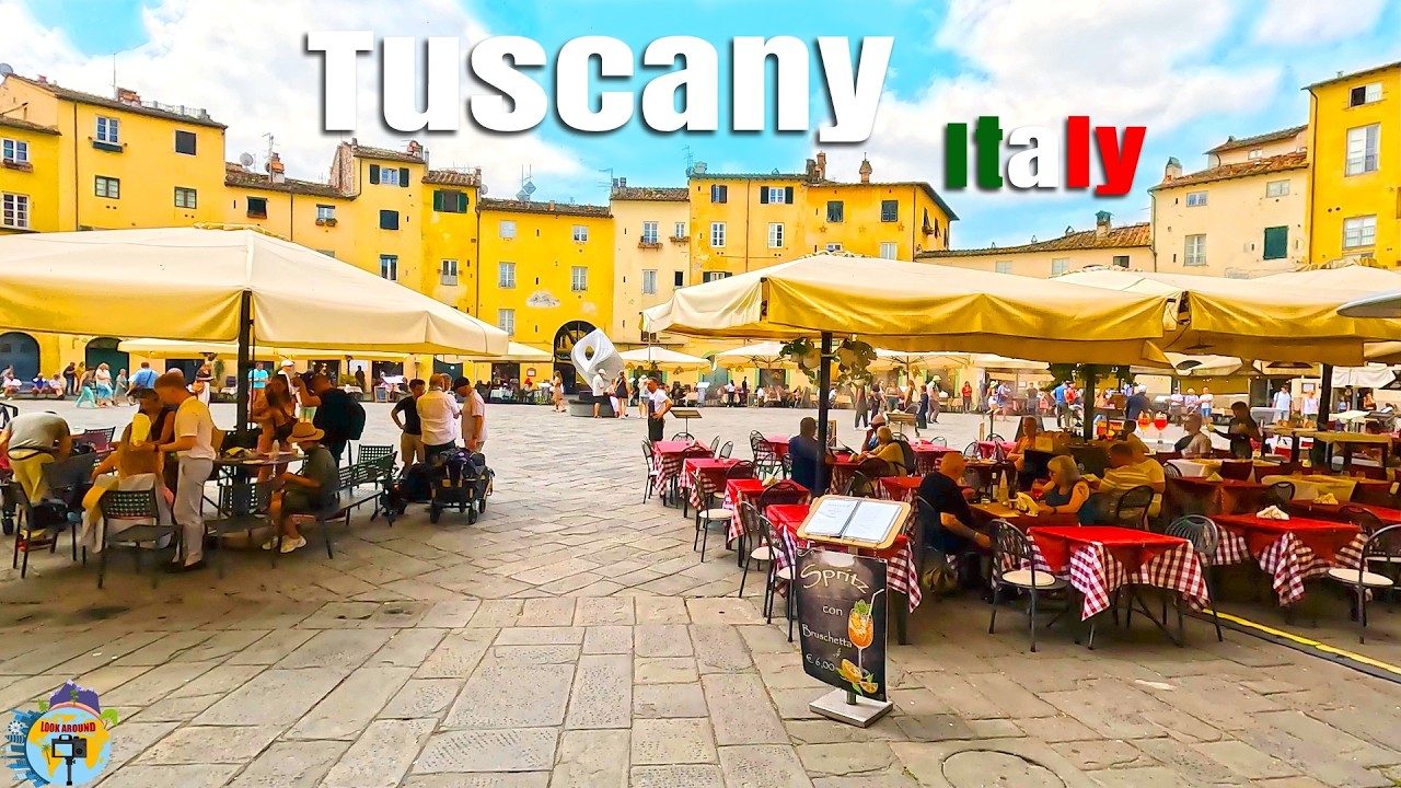 Tuscany 4K Walking Tour: Florence, Pisa, Lucca & Siena🇮🇹