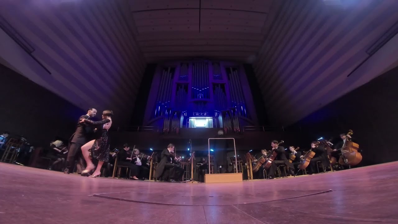 Tango La Cumpa.Gustavo Rosas.  Show con Gisela Natoli en Jarkiv con la Filarmonica.Mayo 2019.UKR.