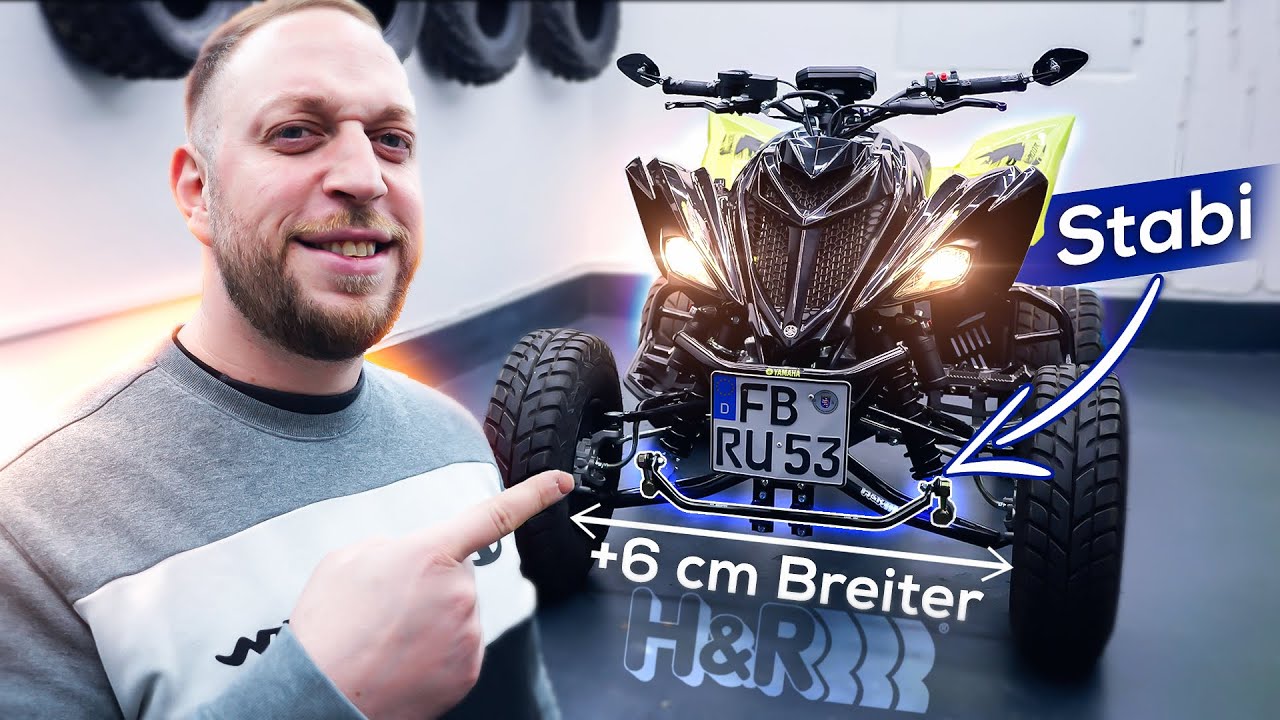 STABIL & BREIT! Yamaha Raptor 700R bekommt einen Stabilisator und Spurplatten!