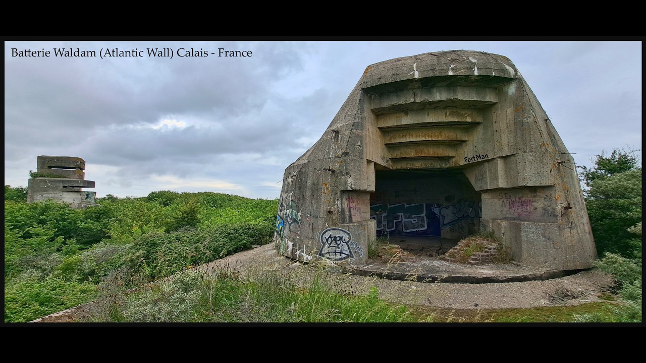 Batterie Waldam - Single rotating casemate (Atlantic Wall Calais - France)