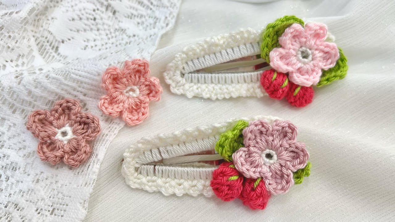 crochet hair clips and make money