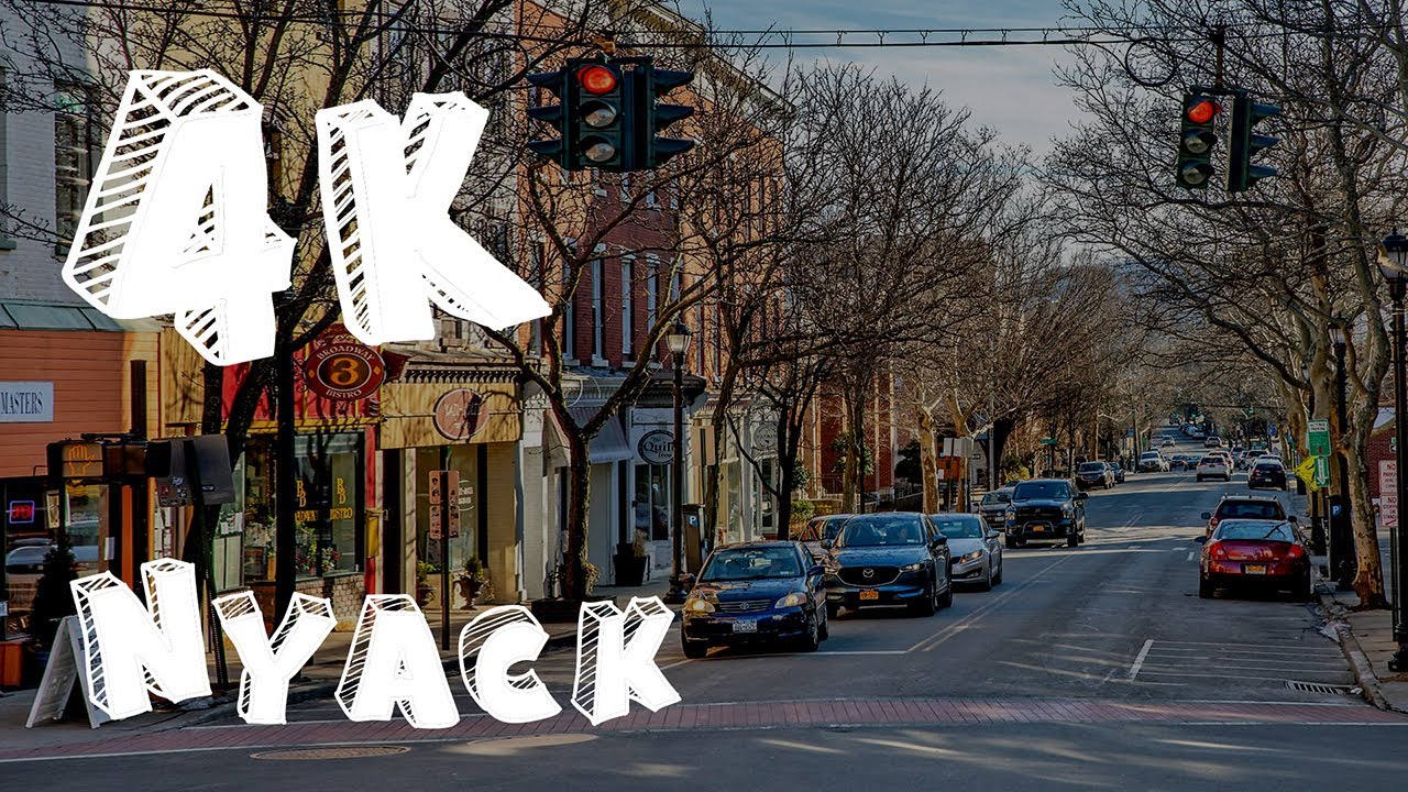[4K] WALK - Downtown of Nyack (From Cedar Hill Ave to High Ave) - Let's Go Walking Tour