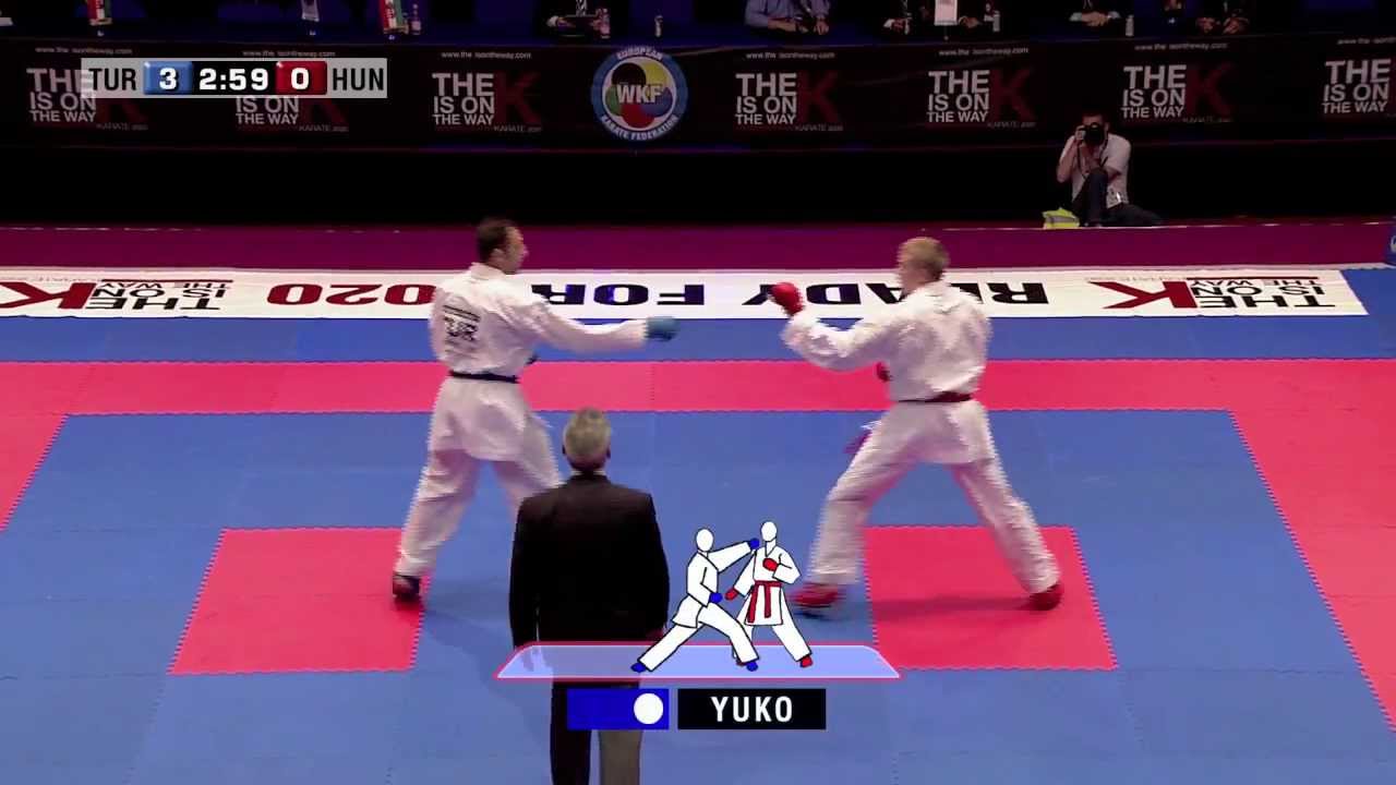 Serkan Yaggo vs Andras Virag. Bronze Medal Kumite -75kg. 48th European Karate Championships