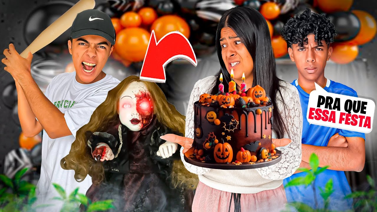 FESTA PRA BONECA ASSOMBRADA FICAR BOAZINHA!*será que deu certo?!😰