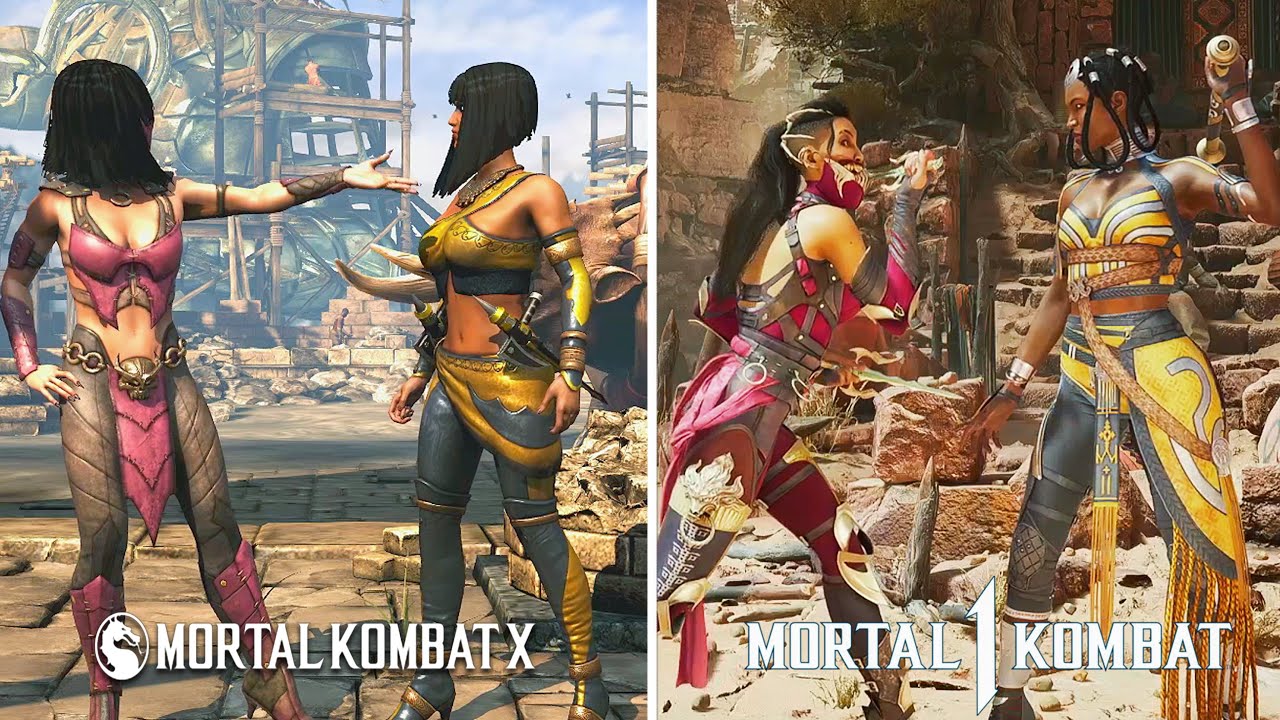 Mileena vs Tanya Intro-Dialogues - MkX vs Mk12
